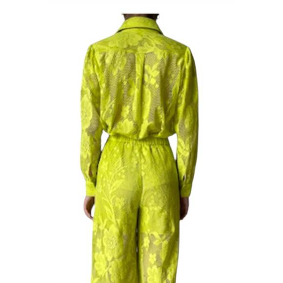 NEW HEMANT & NANDITA nysa shirt in lime - Picture 2 of 2